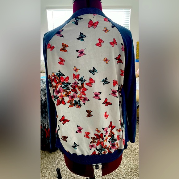Hummingbird Sweaters - Blue Butterfly Sweater